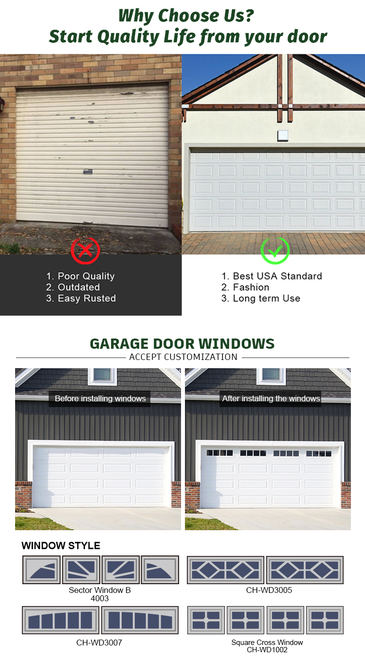 PU foam garage door feature 6