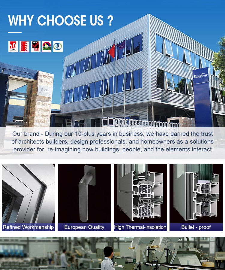 New Design Half Toughened Glass Half Aluminum Panel Hinged Doors Aluminum Glazed French Doors