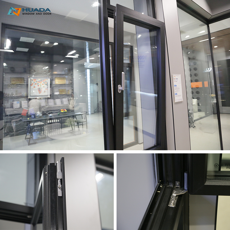 NFRC Certified Modern Aluminum Windows and Doors Energy Efficient Soundproof Low-E Glass Aluminum Casement Windows for Houses