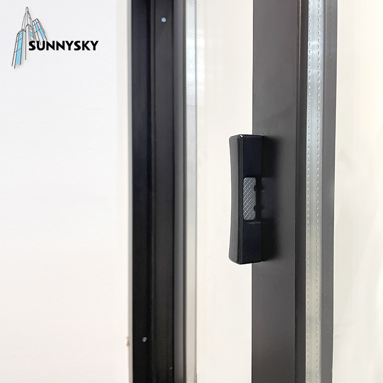 Sunnysky Large Modern Glass Thermal Break Aluminum Awning Window for Internal Outdoor Use Swing Aluminum Alloy for Residential