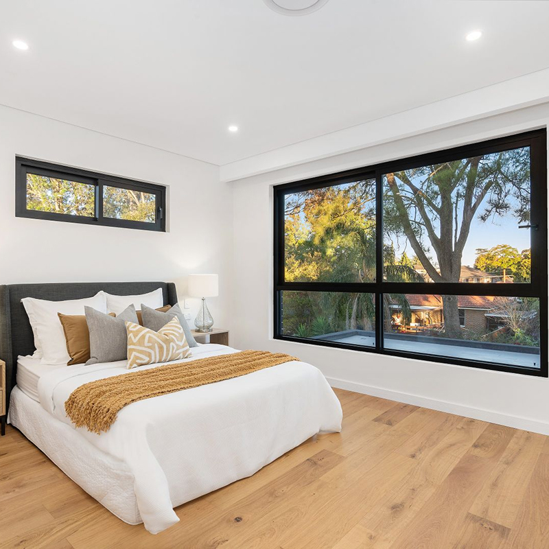 Australian AS2047 AS1288 AS&NZS2208,AS4666 Double Glazed Aluminium Sliding Windows Supports Measurement Installation
