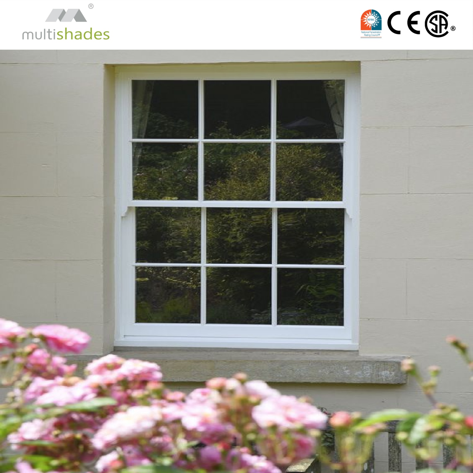 Factory Direct Thermal Insulated Vertical Sliding Window Aluminum Alloy Frame Louver German Hardware NFRC Certification Exterior