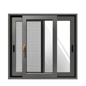 China Manufacturer Thermal Break Waterproof Aluminum Sliding Glass Windows with Mosquito Net for Home