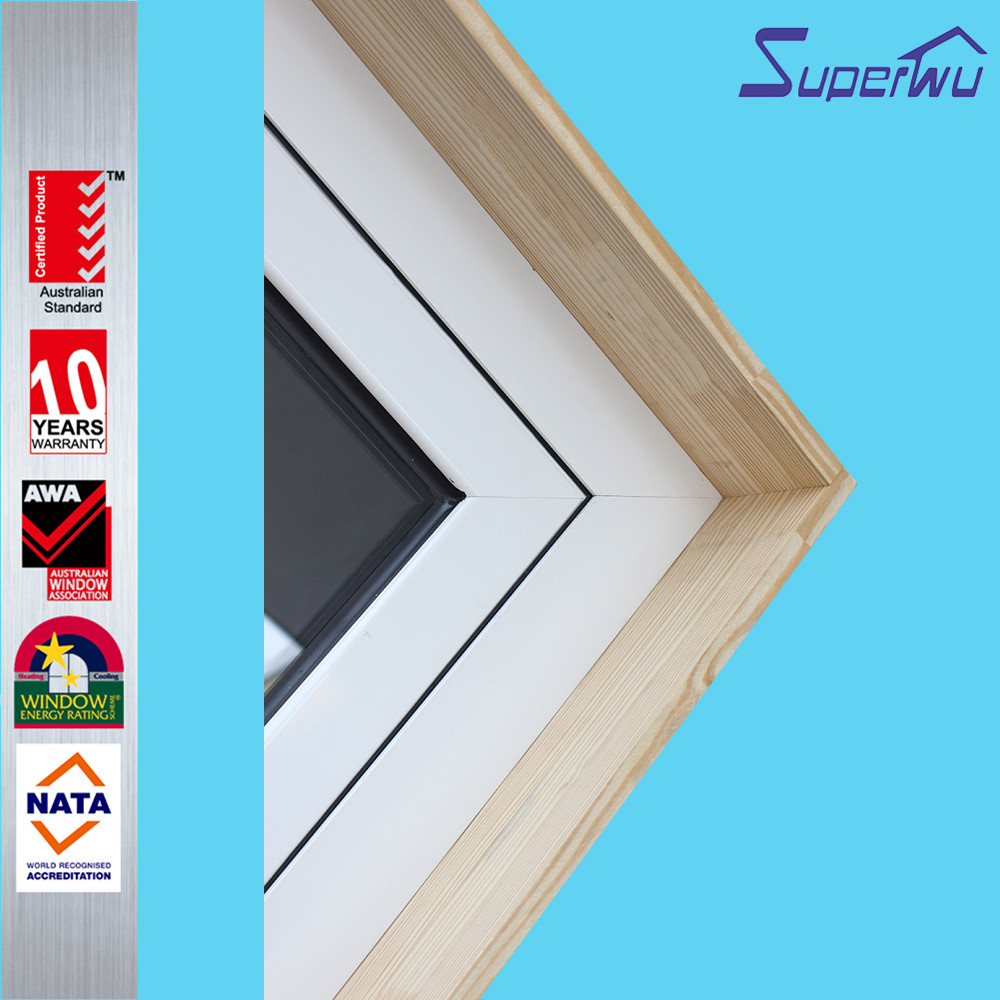 New Design Half Toughened Glass Half Aluminum Panel Hinged Doors Aluminum Glazed French Doors