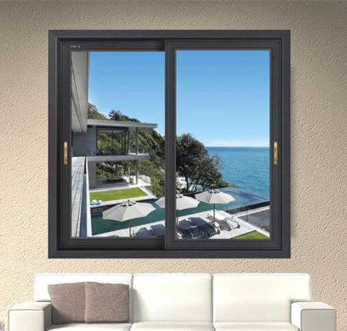CustomizableDouble Glazed Sliding Window Kitchen Living Room Soundproof Energy Star Qualified Aluminum Alloy Horizontal