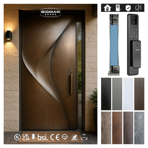 Aluminum Metal Security Door with Visual Sidelite