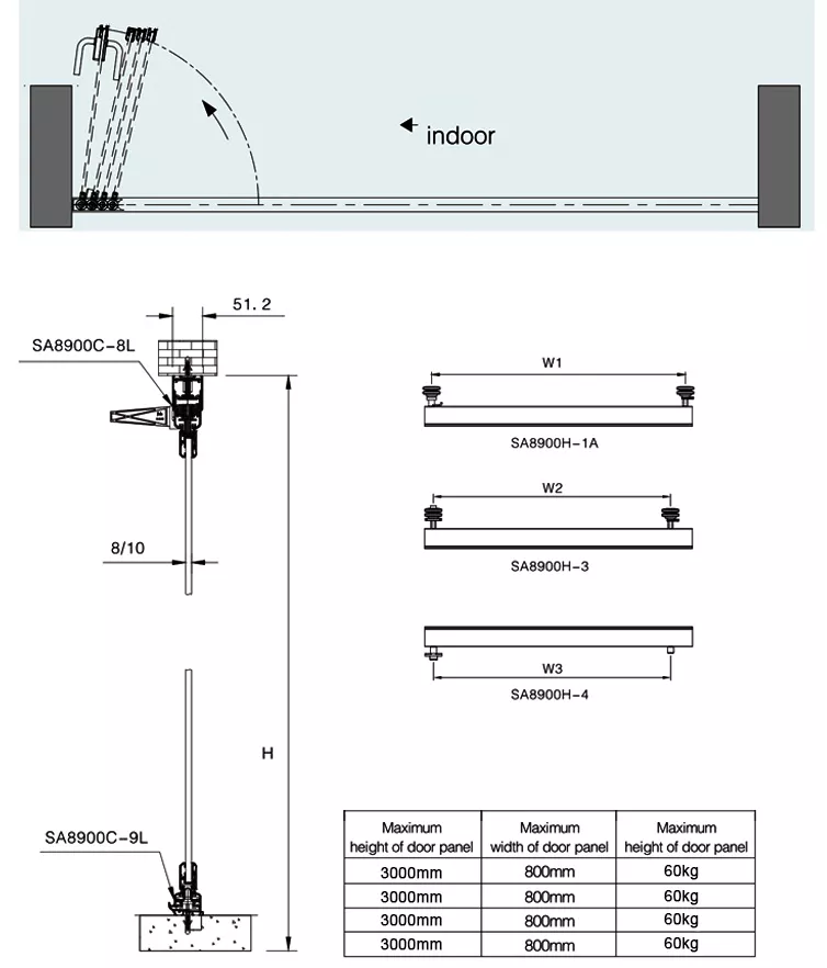 Aluminum Glass Folding Door Details
