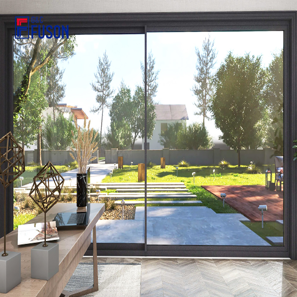China Top Suppliers Aluminium Frame Waterproof Double Glazed Lift Sliding Glass Doors Patio Slide Glass Door Aluminum Door