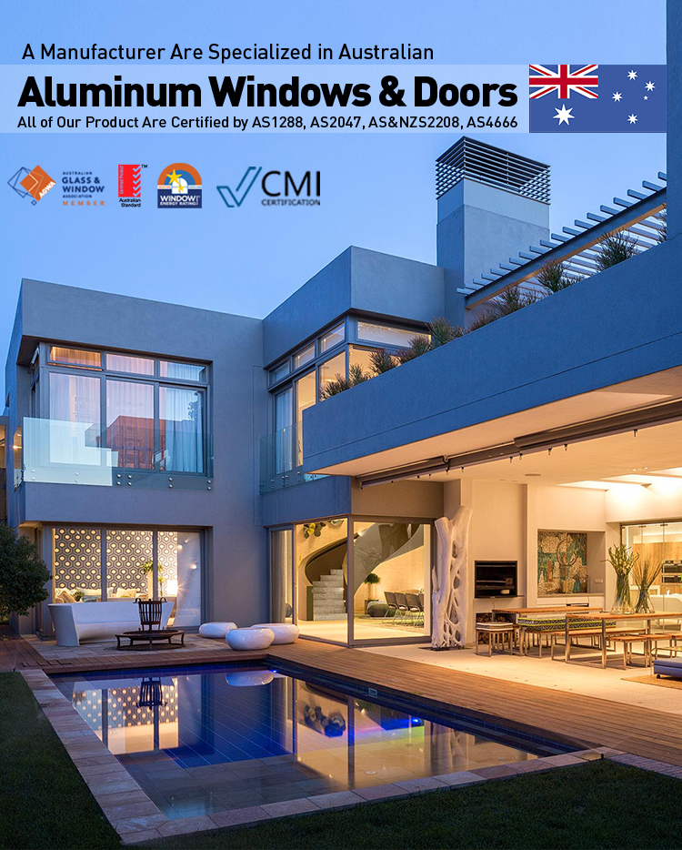 Australian Standard Aluminum Windows & Doors Source Manufacturer