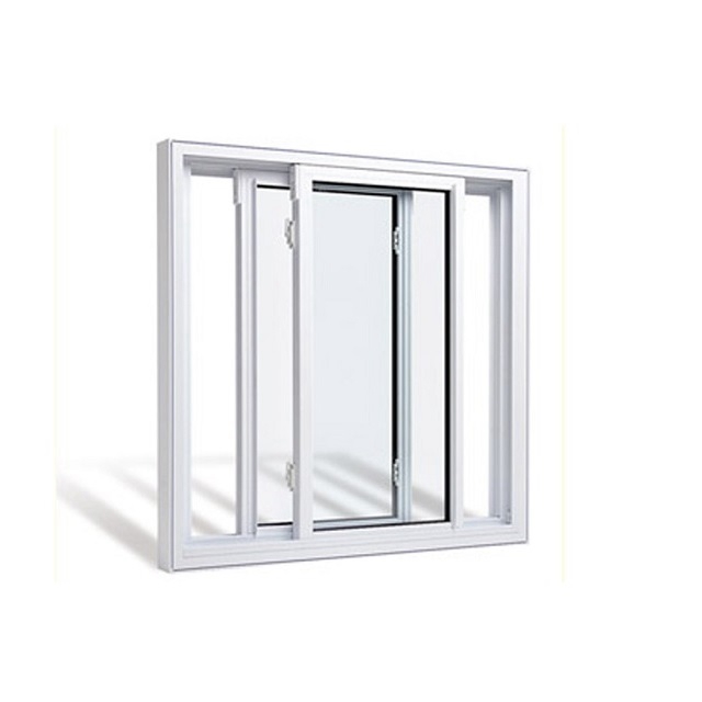 Fuson New Office Building Sliding Window 2 Or 3 Panels Tempered Glass Windows Sliding Aluminum Profile Glazed Window