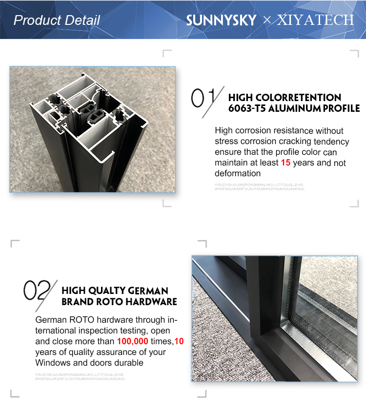 XIYATECH Pivot Door Supplier Entrance Security Exterior Mian Door Aluminium Profile Custom Tempered Glass