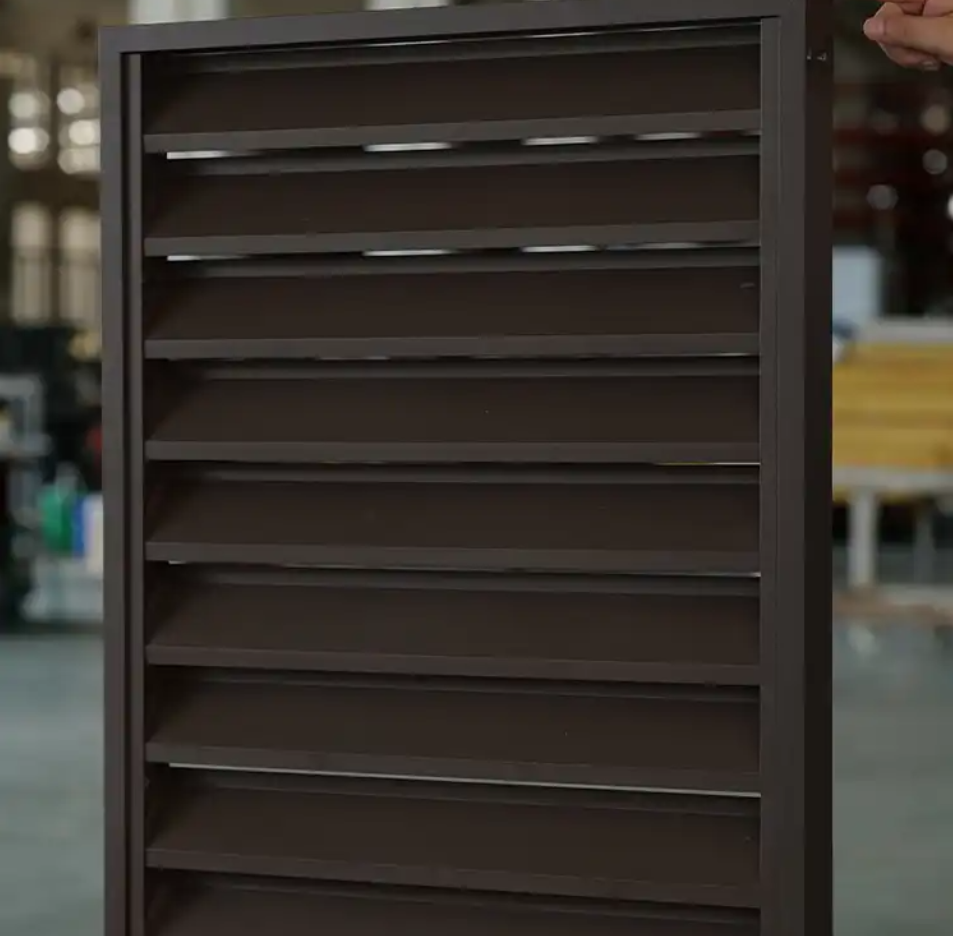 RG Wholesale Customized Vertical Louvre Hurricane Shutters Aluminium Windows Shutters