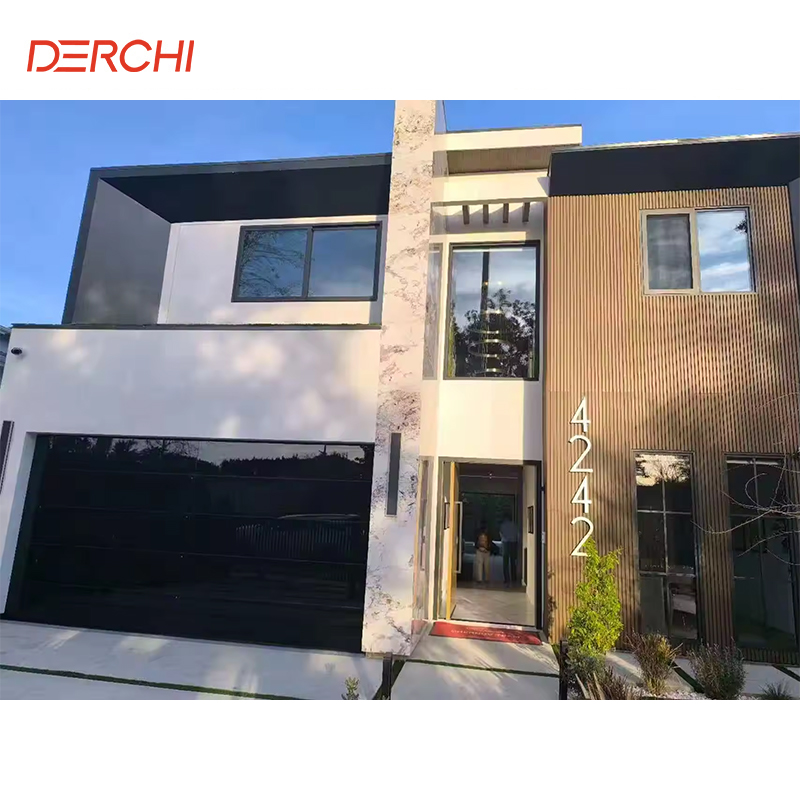 DERCHI NFRC American Apartment Project Anti-Impact Aluminium Casement Windows Soundproof Swing Double Glazed Windows and Doors
