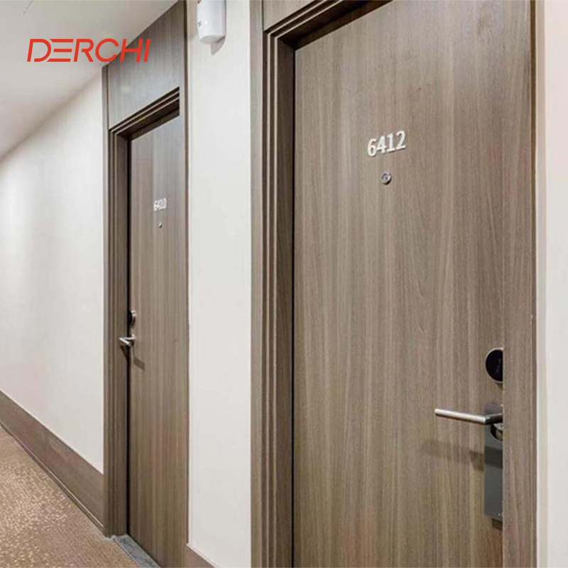 Factory Composite Solid Wood PET Aluminum Door Interior Exterior Bedroom Apartment Fire Rated Wooden Aluminium Slab Doors