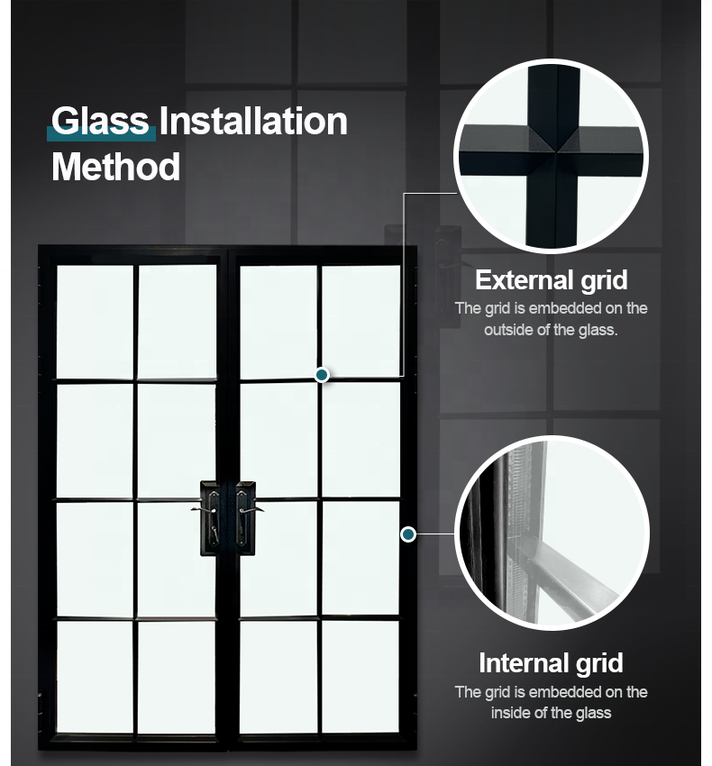 Hurricane Proof Florida FPA NOA NFRC Standard Escape Door Automatic Aluminum French Door AS2047 Certification Barrier-free Doors