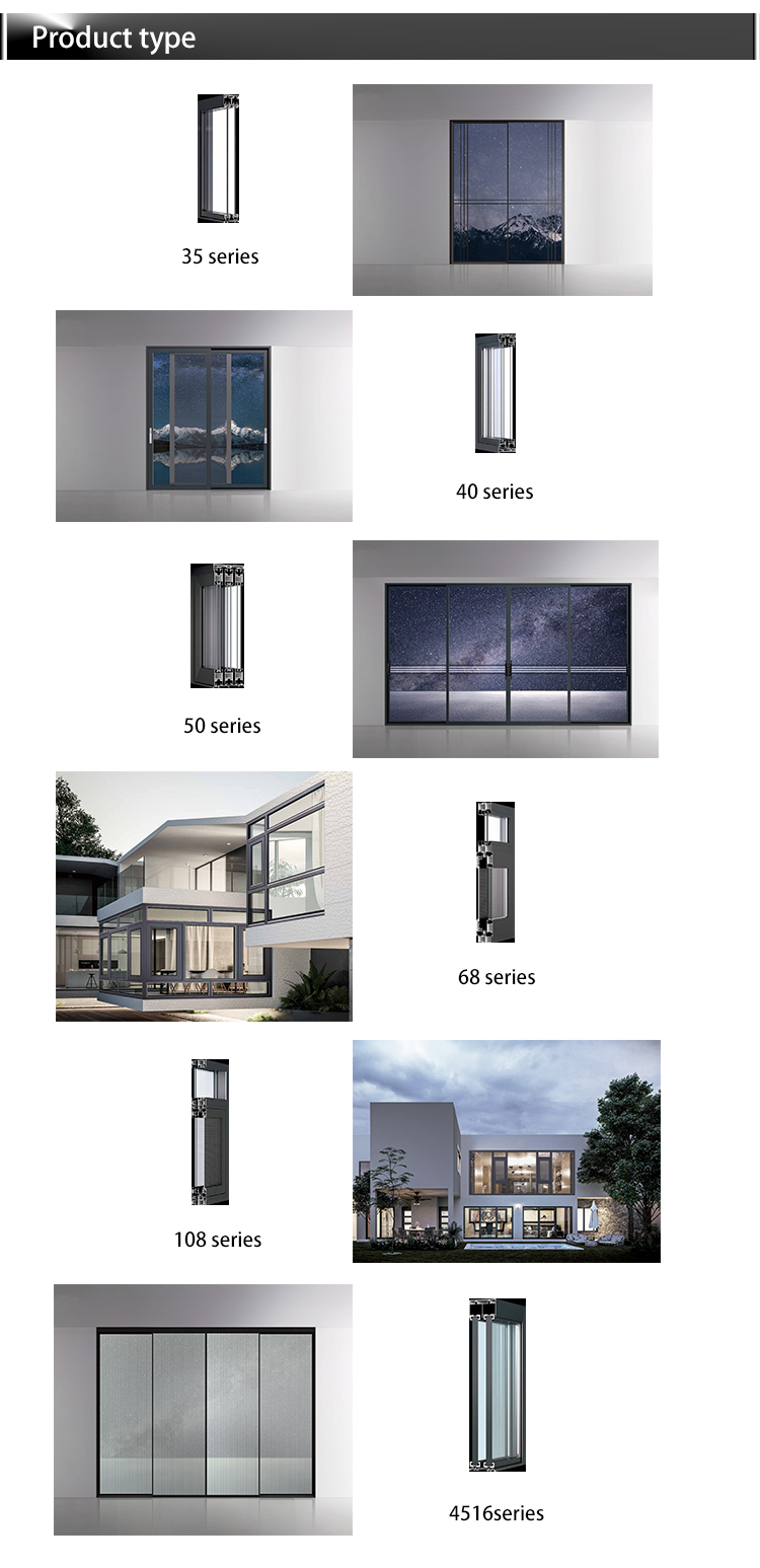 Best-selling Aluminium Alloy Double Glass Interior Sliding Pocket Doors Sliding Doors Supplier
