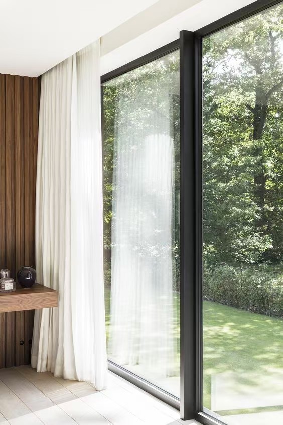 Aluminum Frameless Frosted Glass Sliding Door Room Partition Indoor Glass Door Sliding Balcony Courtyard Partition Office