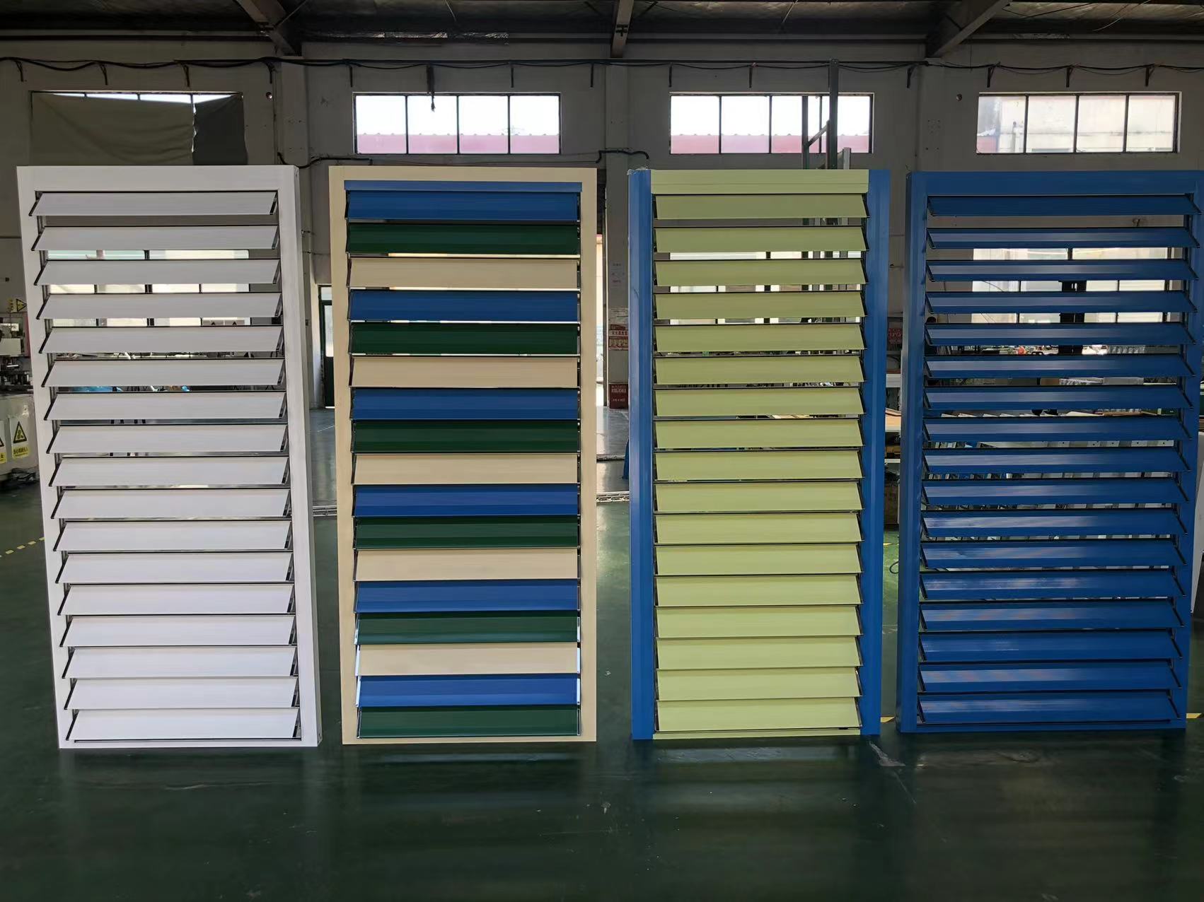 China Manufacturer Aluminum Shutter Window Louvered Outdoor Motorized Jalousie Aluminum Shade Louvers