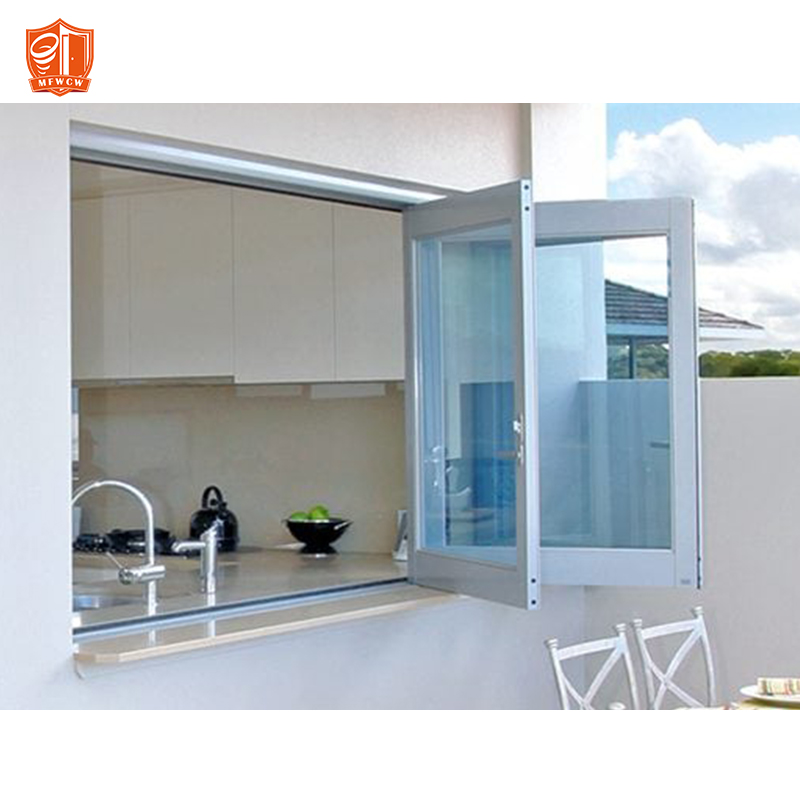 Modern Design Multi Functions Horizontal Folding Glass Tinted Soundproof Aluminum Bifold Home Window