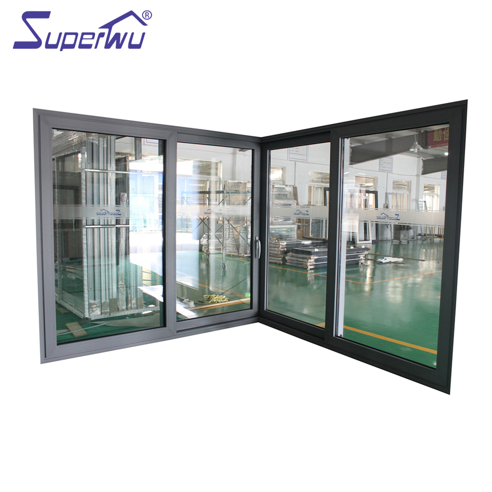 Florida Hurricane Proof Impact Rated Large Missile Sliding Patio Doors Aluminum Laminated Glass Sliding Door Impact Resistance