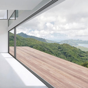 Aluminium Commercial Panoramic Sliding Folding Glass Doors