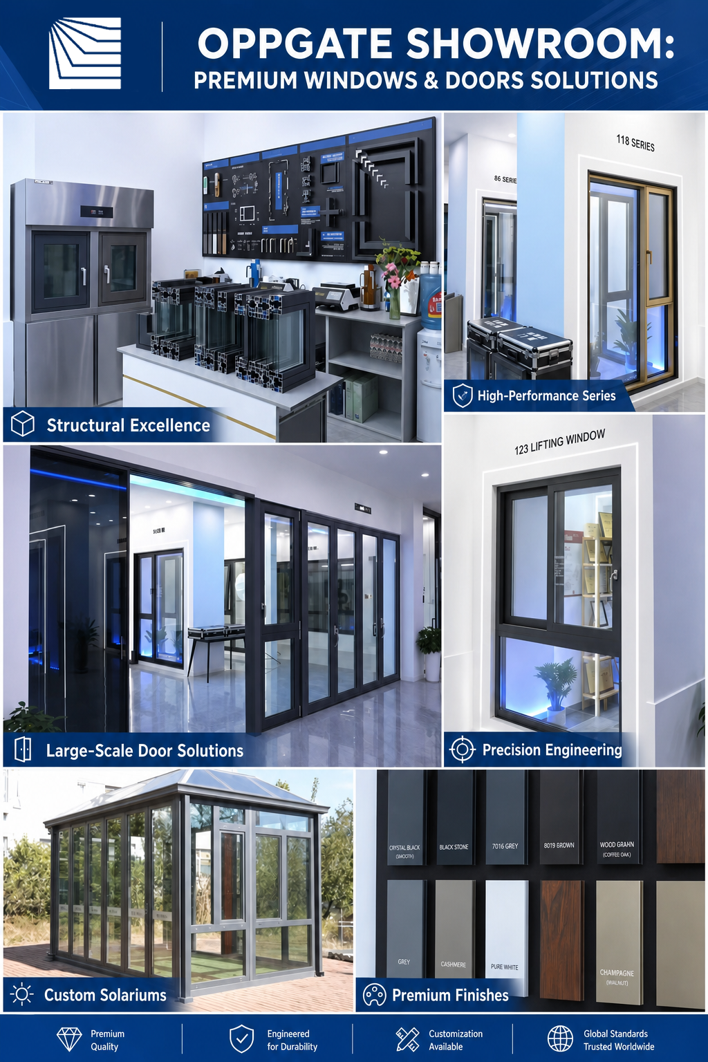 CE Certified Aluminum Clad Wood Pivot Door Solid Core Thermal Break Exterior Entry Door for Modern Villa