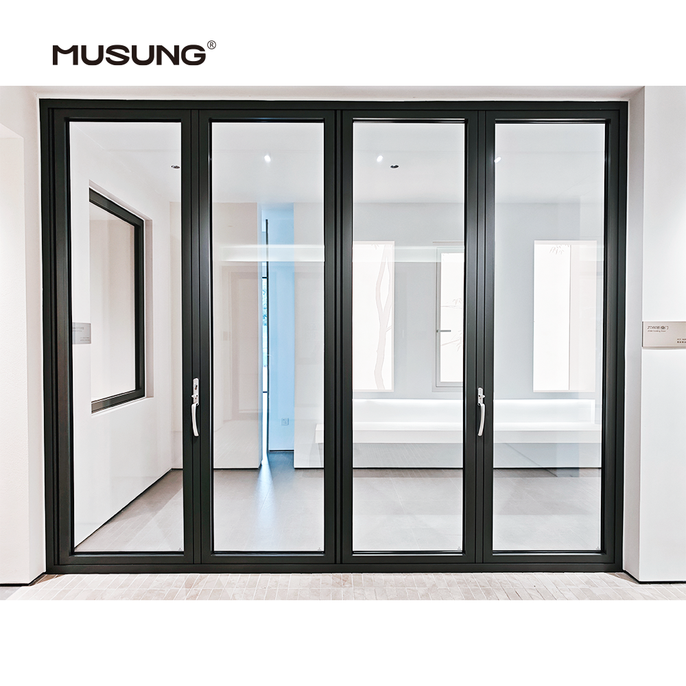 Outdoor Hurricane Proof Aluminum Frame Accordion Doors Interior Soundproof Folding Door