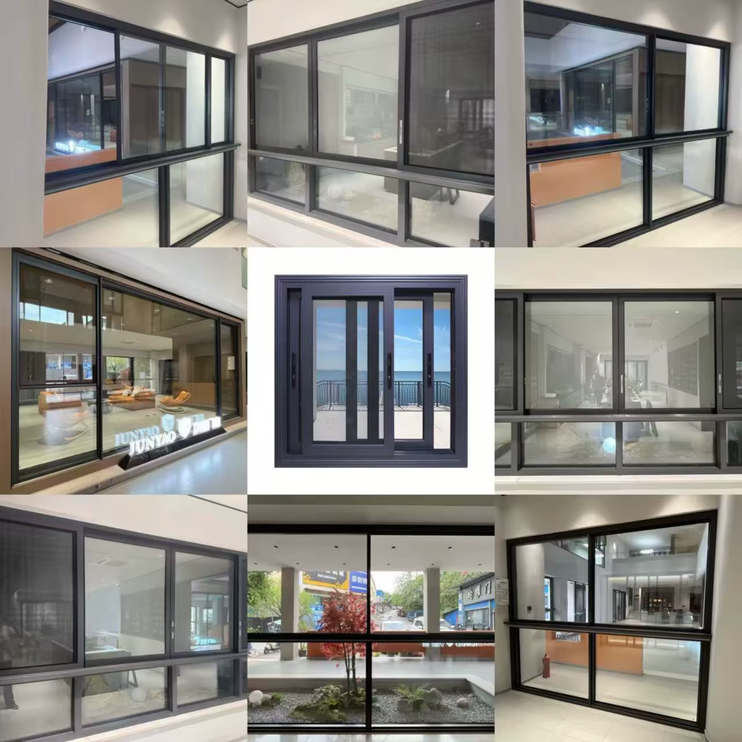 2026 Luxury Modern Aluminum Sliding Window CE NFRC AS2047 UL Certified 6063-T5 OEM ODM Thermal Break Exterior Soundproof Villa