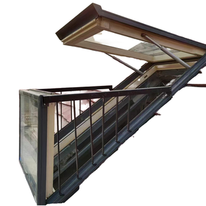 Modern Style Waterproof Aluminum Attic Skylight Roof Window Converts To Balcony Ventilation For Terrace Loft