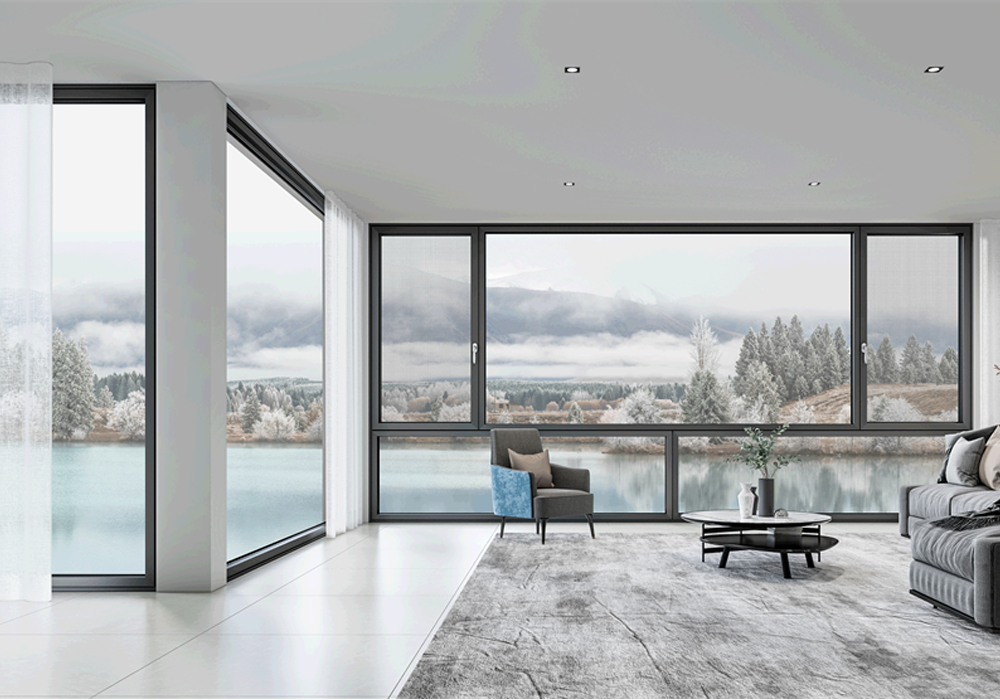 Luxury Villa Thermal Break Casement Window Project Rendering