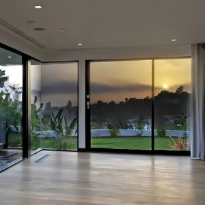 Customized Aluminium Fixed House Window Double Glass Design Large Sliding windows for Porch Balcony Fixed Window for Sale