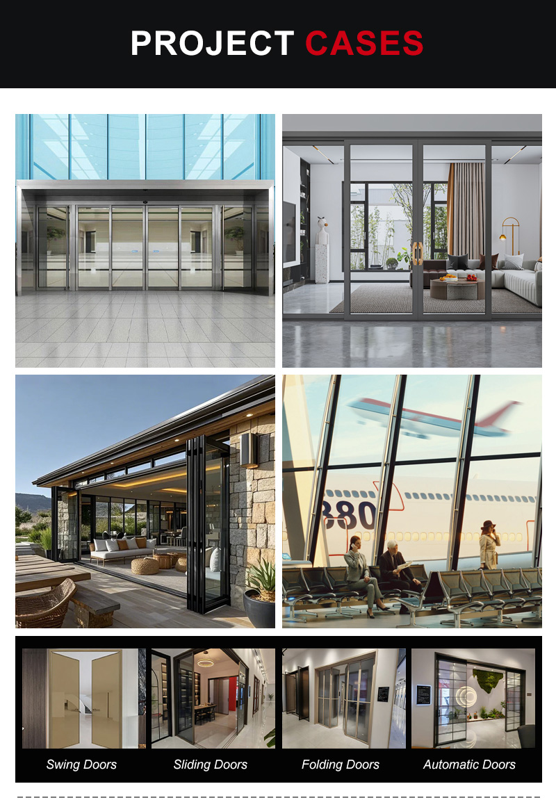 Aluminum Alloy Double-Layer Glass Fiberglass Side Opening Door Ultra-Narrow Minimalist Design Fireproof Soundproof Kitchen