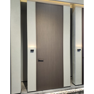 Aluminum-wood bedroom door customize interior doors for residential use
