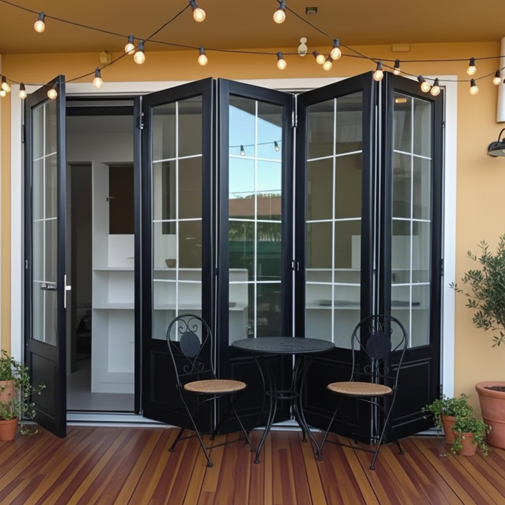 New Arrival Aluminum Folding Door with Mosquito Net for Home Renovation