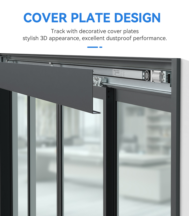 RETO Automatic Sliding Aluminum Alloy Framed Door Complete Set | Electric Commercial Entrance for Shopping Mall Shop Office