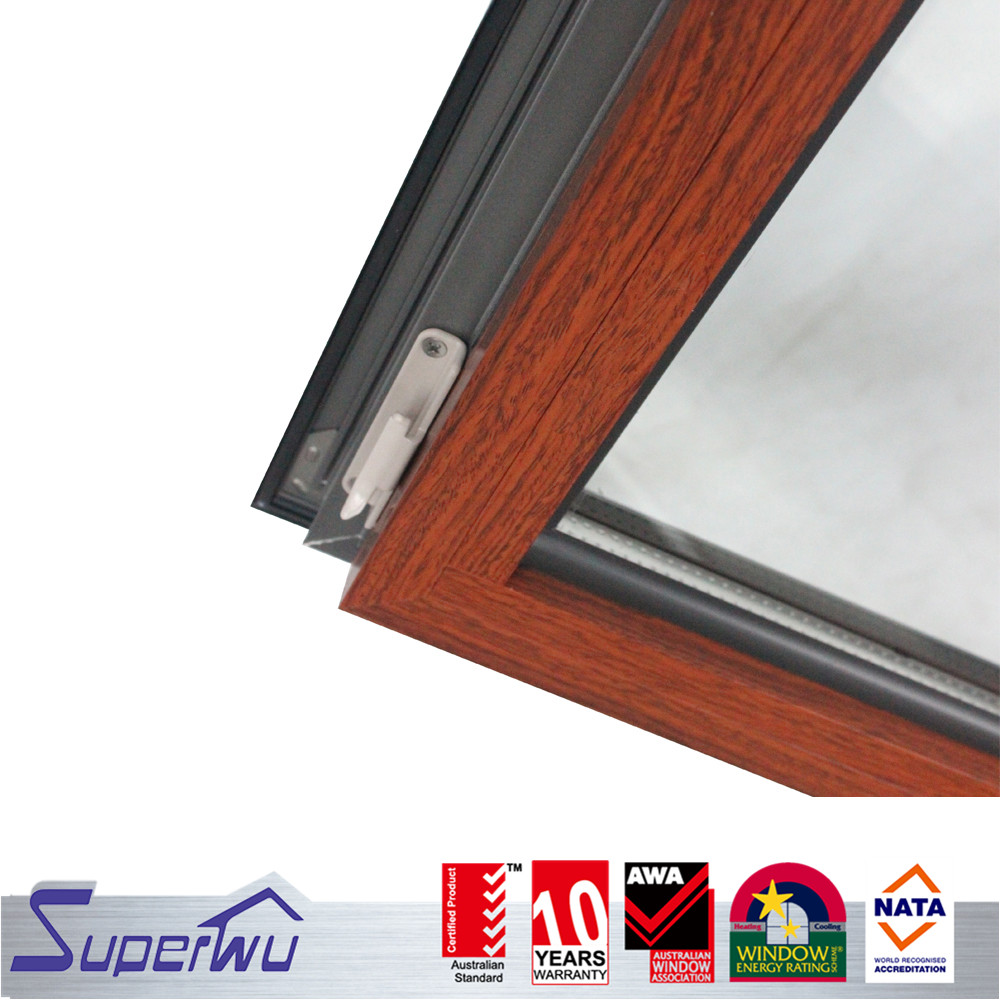 SUPERWU High Quality Swing windows for Sale European Style Aluminium French Window for Hurricane case Low E Glass
