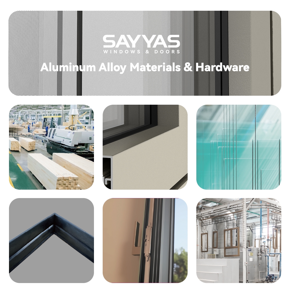 Customized Modern Heavy Duty Aluminum Lift and Slide Door Integrated Screen Double Glazing Tempered Glass Sayyas Windows JE140