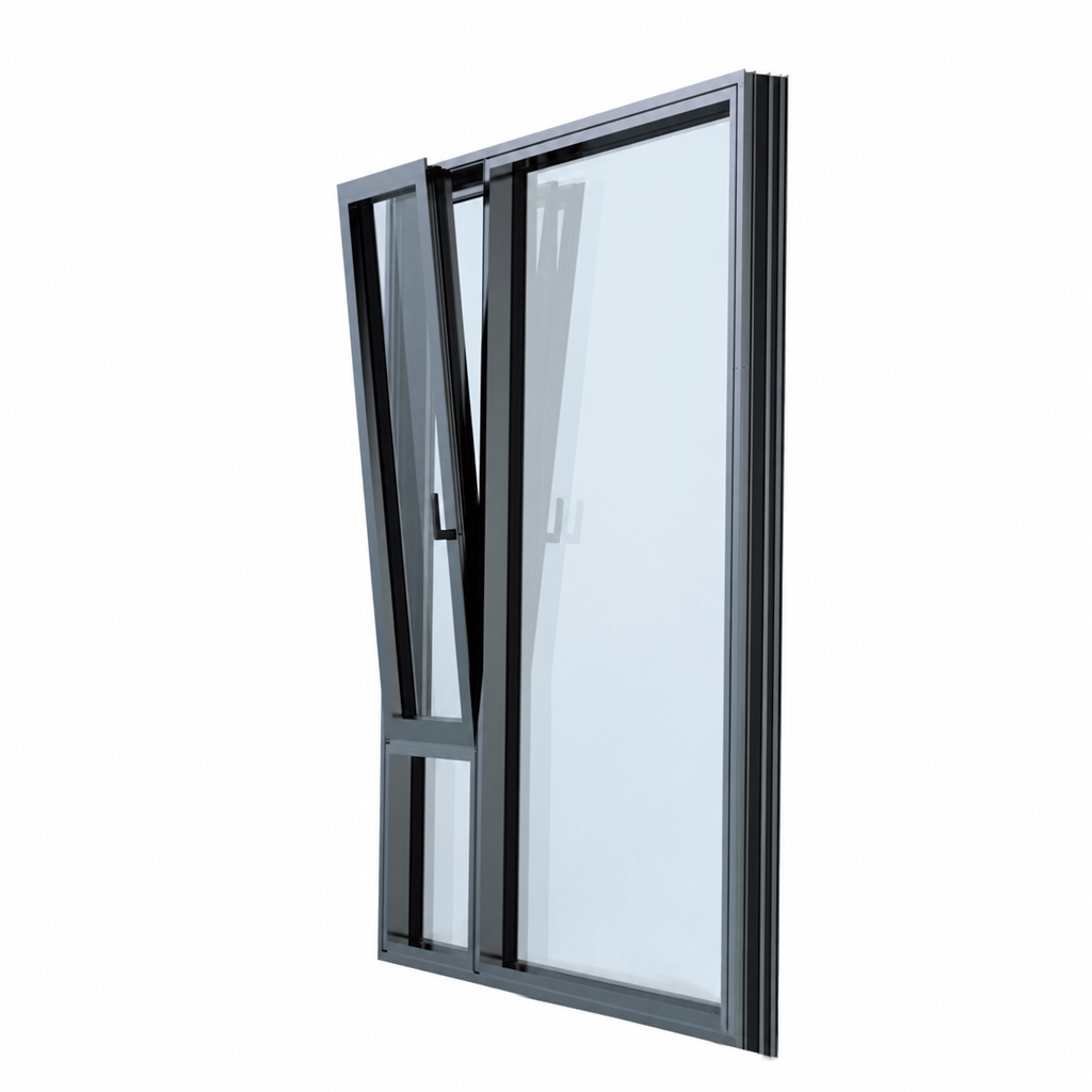 Custom Custom Windows With Low E Acoustic Glass in Aluminum Alloy Frame System, Glass Windows for Homes and Porch Project Design