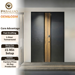 Luxury Aluminum Clad Wood Front Security Door
