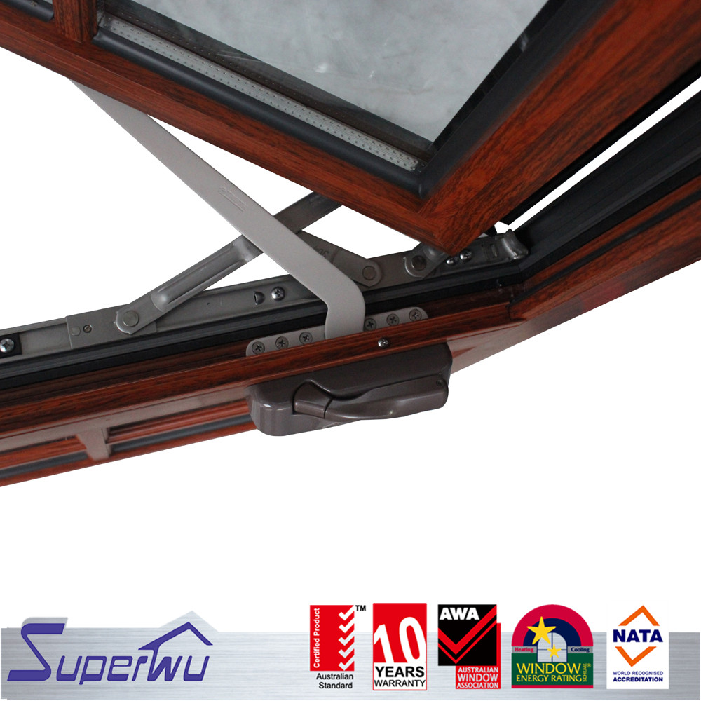 SUPERWU High Quality Swing windows for Sale European Style Aluminium French Window for Hurricane case Low E Glass