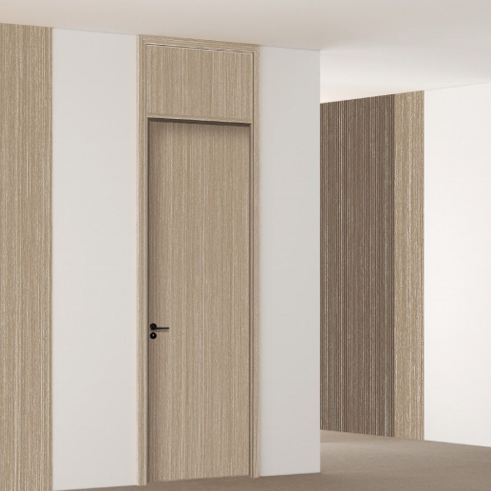 Custom Aluminum Honeycomb Swing Door Aluminum Frame With SPC Interior Door For House