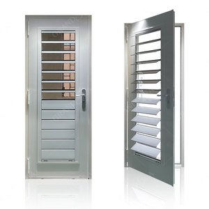 Half Aluminum Half Glass Hurricane Proof Swing Door