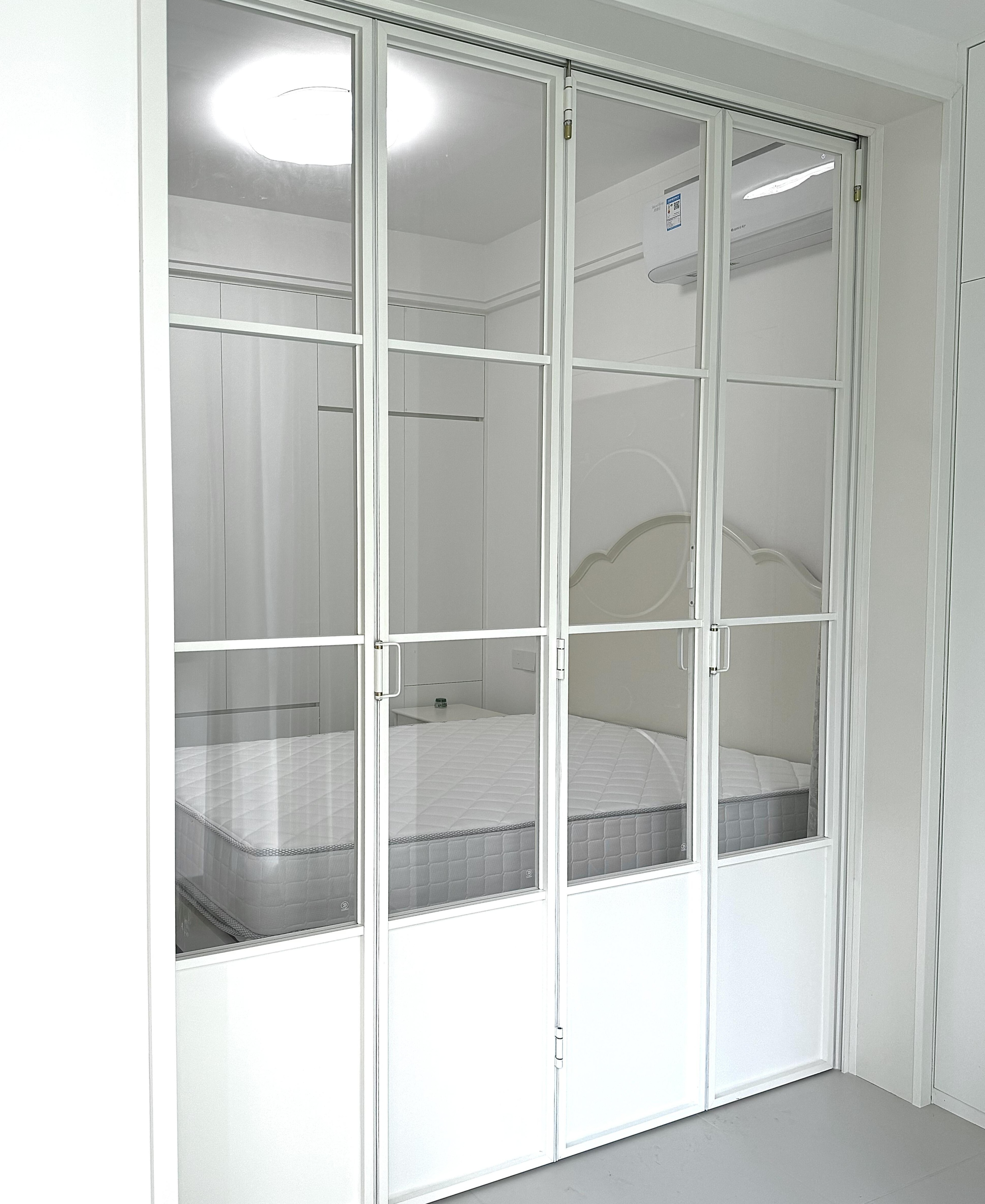 Exquisite Thermal Sound Insulation Aluminium Alloy Foldable Bi-fold French Doors Double Tempered Glass Stable Villa Hotel