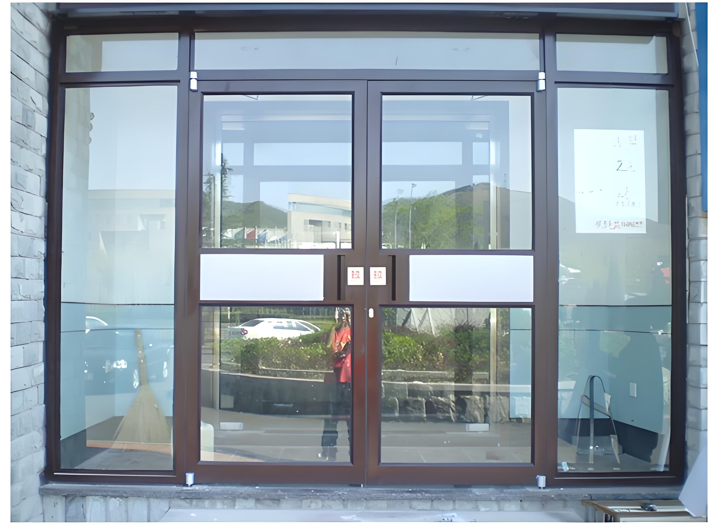 Commercial Aluminium Smart Glass Storefront Door Exterior Doors For Commercial Buildings Hurricane Impact Storefront Glass Doors