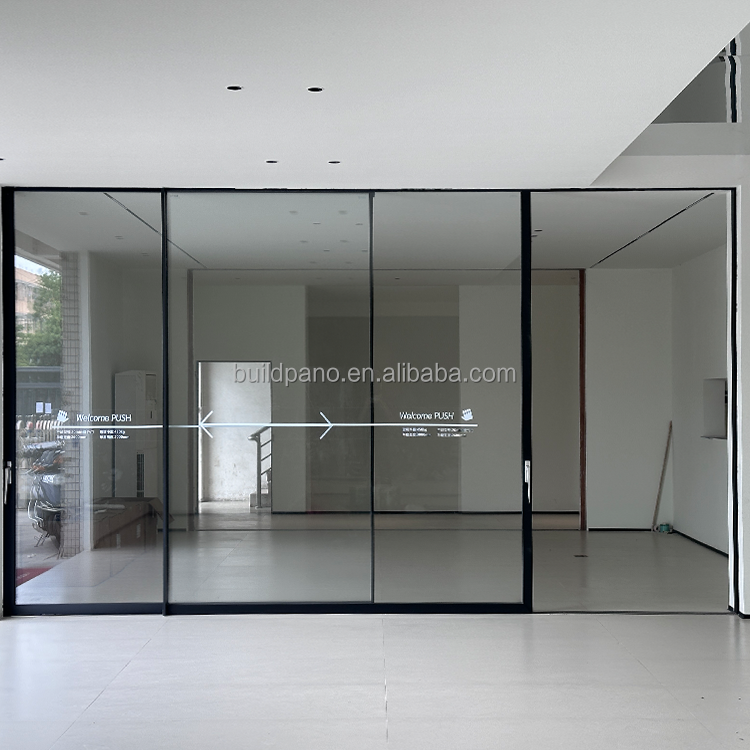 Heavy Duty Modern Design Glass Pocket Sliding Door with Thermal Break Aluminium Profiles for Garden or Interior Patio Use