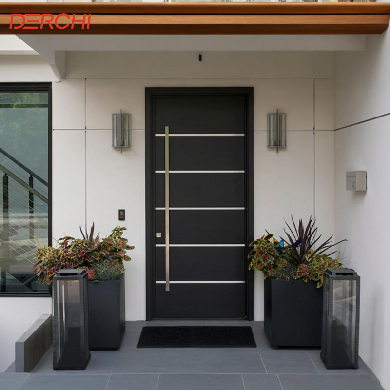Luxury Aluminum Door Entrance Door Exterior Security Front Door for Residential Villa Custom Design