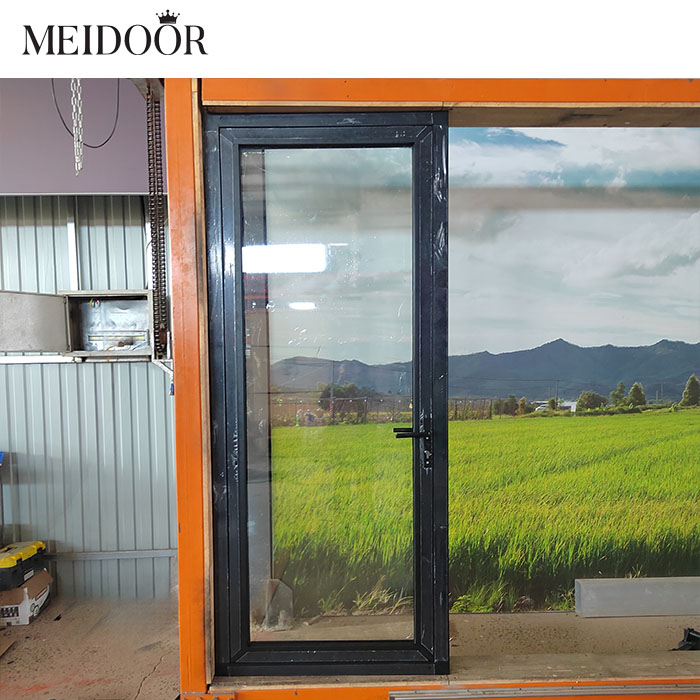 Modern Style NFRC Aluminum Doors Interior Aluminum Framed Hinged French Glass Doors for Villas
