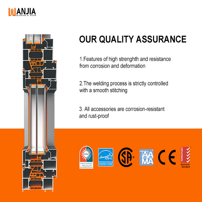 WANJIA Hurricane Proof Impact Double Glazed Aluminum Sliding Doors Interior Kitchen Aluminium Sliding Door