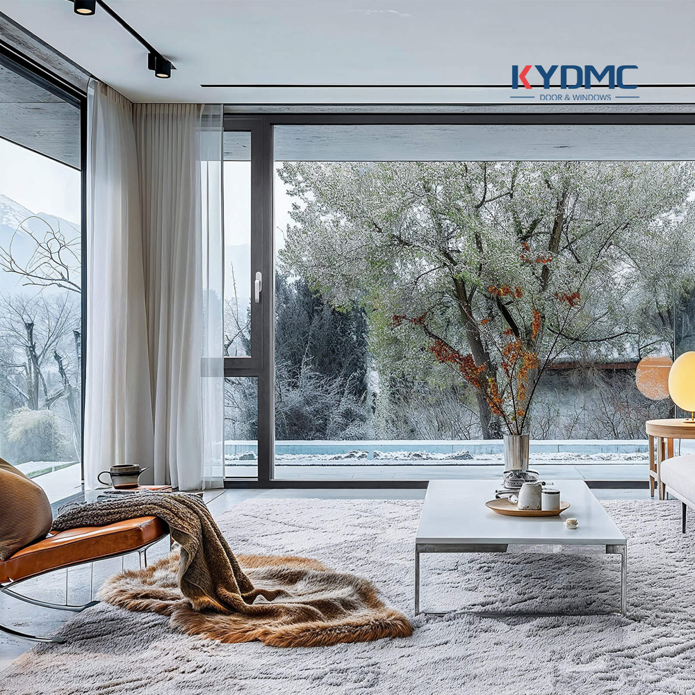 Modern Large Panoramic Double Tempered Double Glazed Casement Window NFRC Apartment Bedroom Exterior House Casement Window