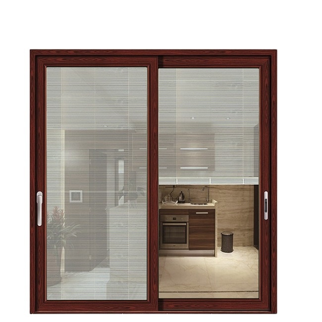 Fuson New Office Building Sliding Window 2 Or 3 Panels Tempered Glass Windows Sliding Aluminum Profile Glazed Window
